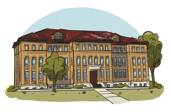 Lewis Hall Illustration