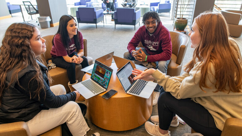 Group Of Students Talking