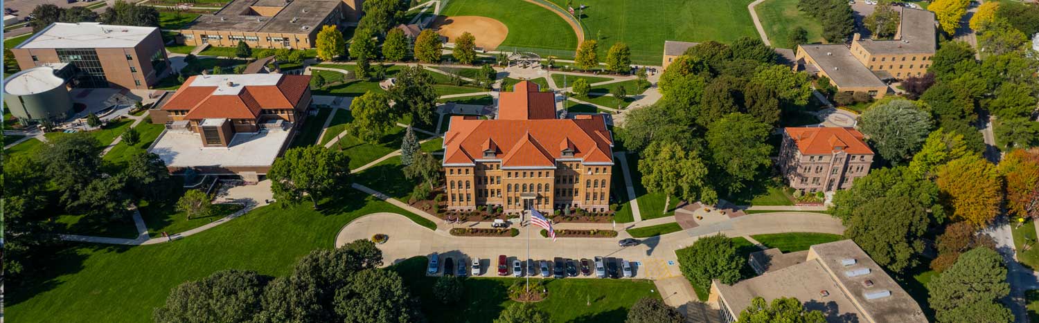 Moriningside Lewis Hall From Drone