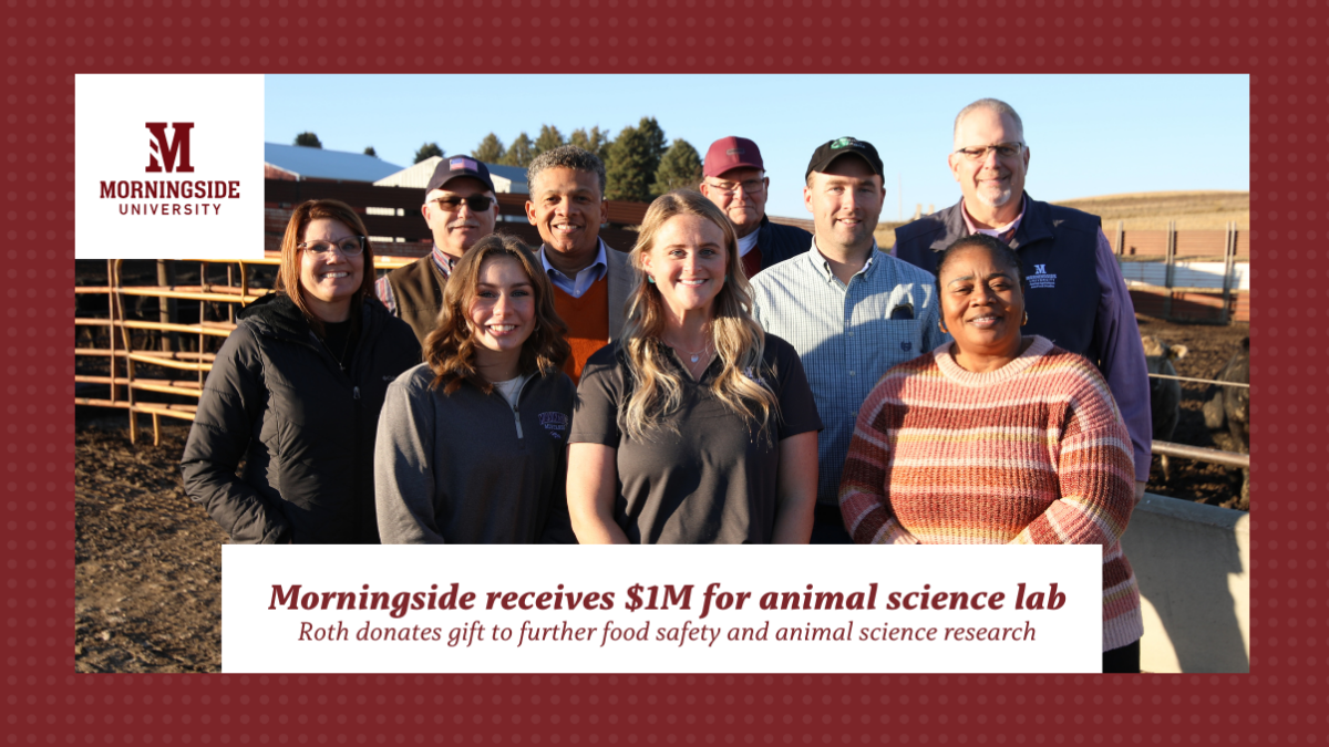 Ag department team photo with cattle in the background.