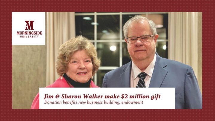 Graphic detailing Jim and Sharon Walker's Oct. 2024 gift